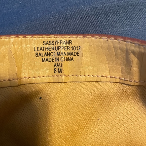 Nine West American Heritage Collection Sassy Fran Cognac Brown Riding Boots 8 - Picture 3 of 4